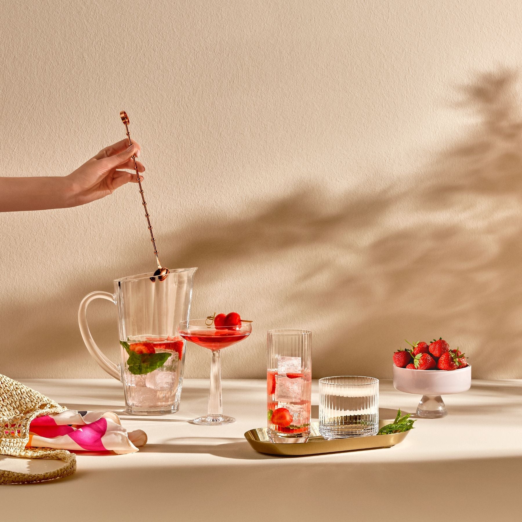 Big Top Set of 4 High Ball Glasses 340 cc