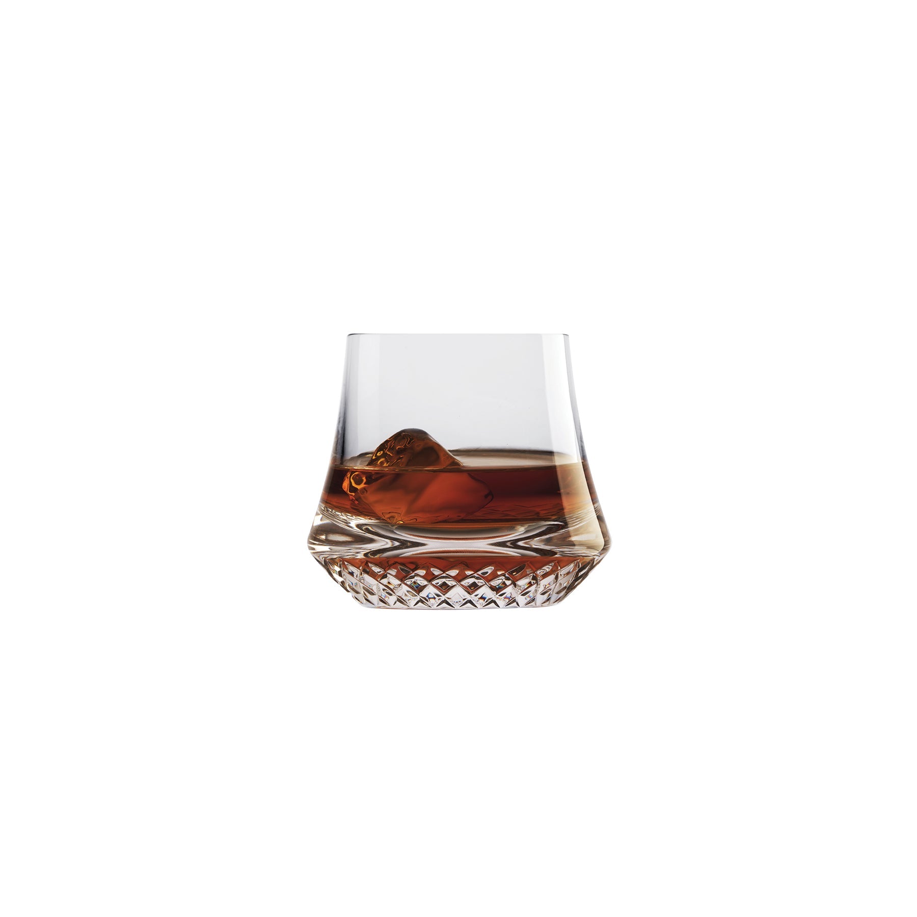 Whiskey Scotch Glass, European Design - Set of 2 Crystal Drinking