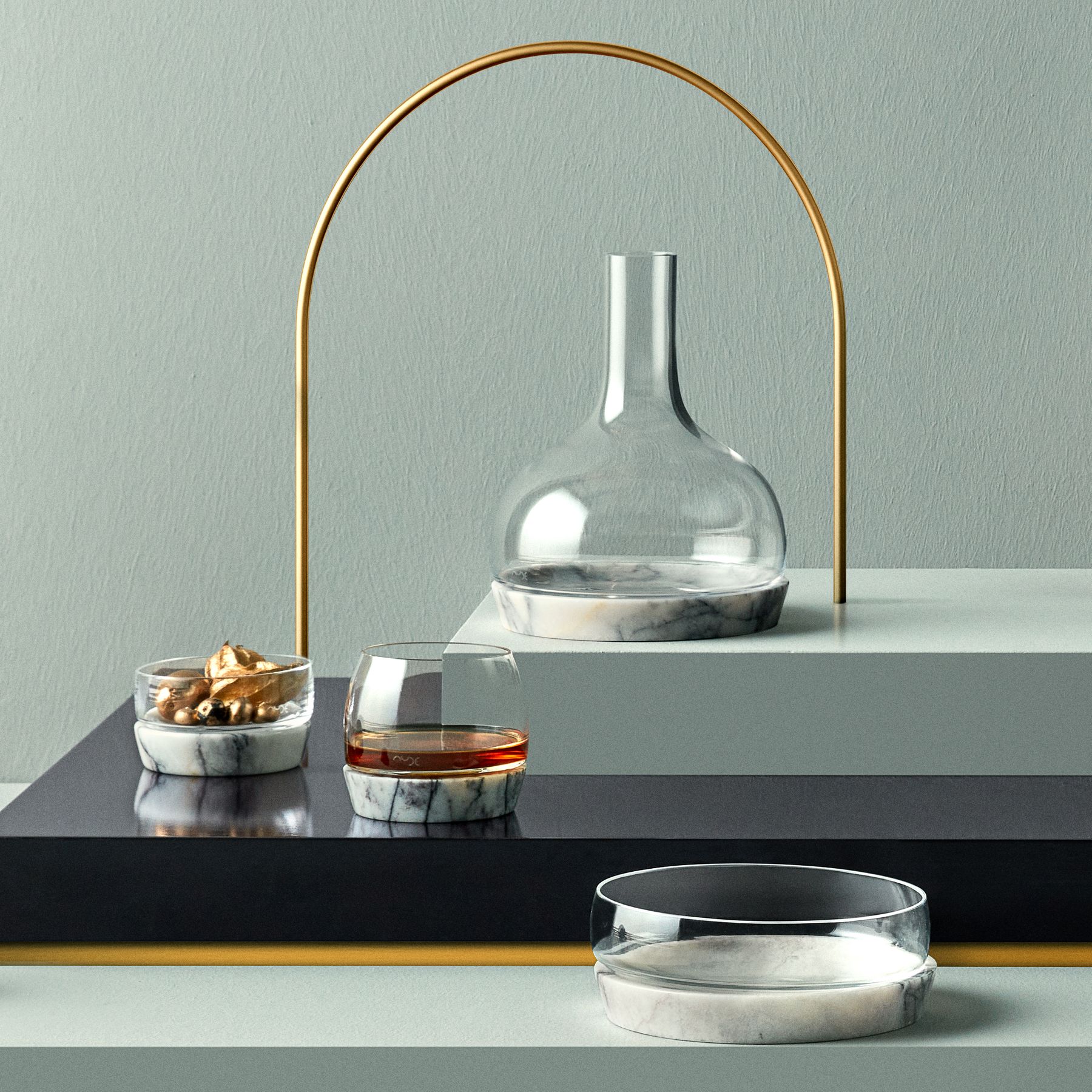 Chill Bowl with Marble Base M