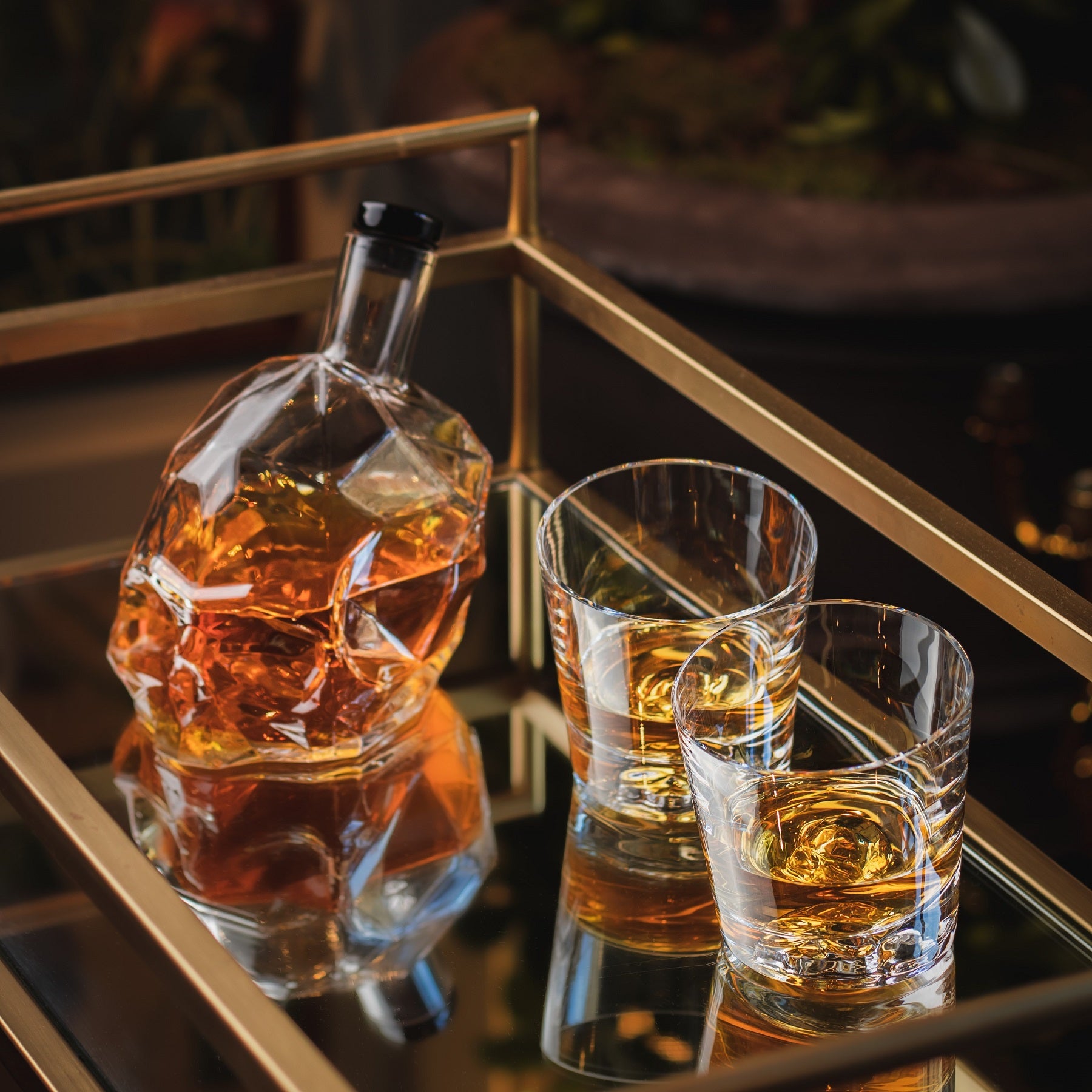 Memento Mori Set of 2 Whisky Glasses