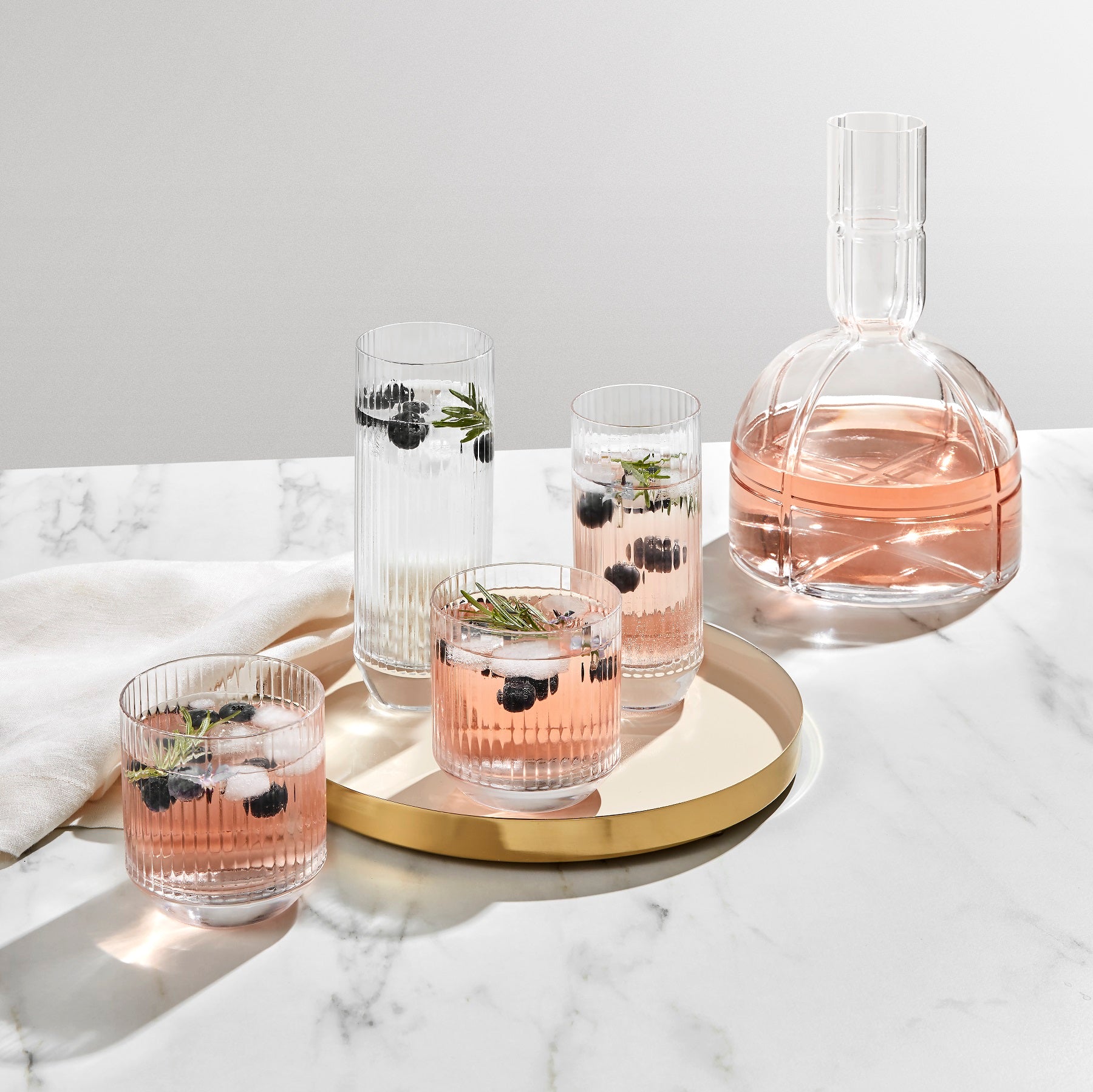 Big Top Set of 4 High Ball Glasses 340 cc