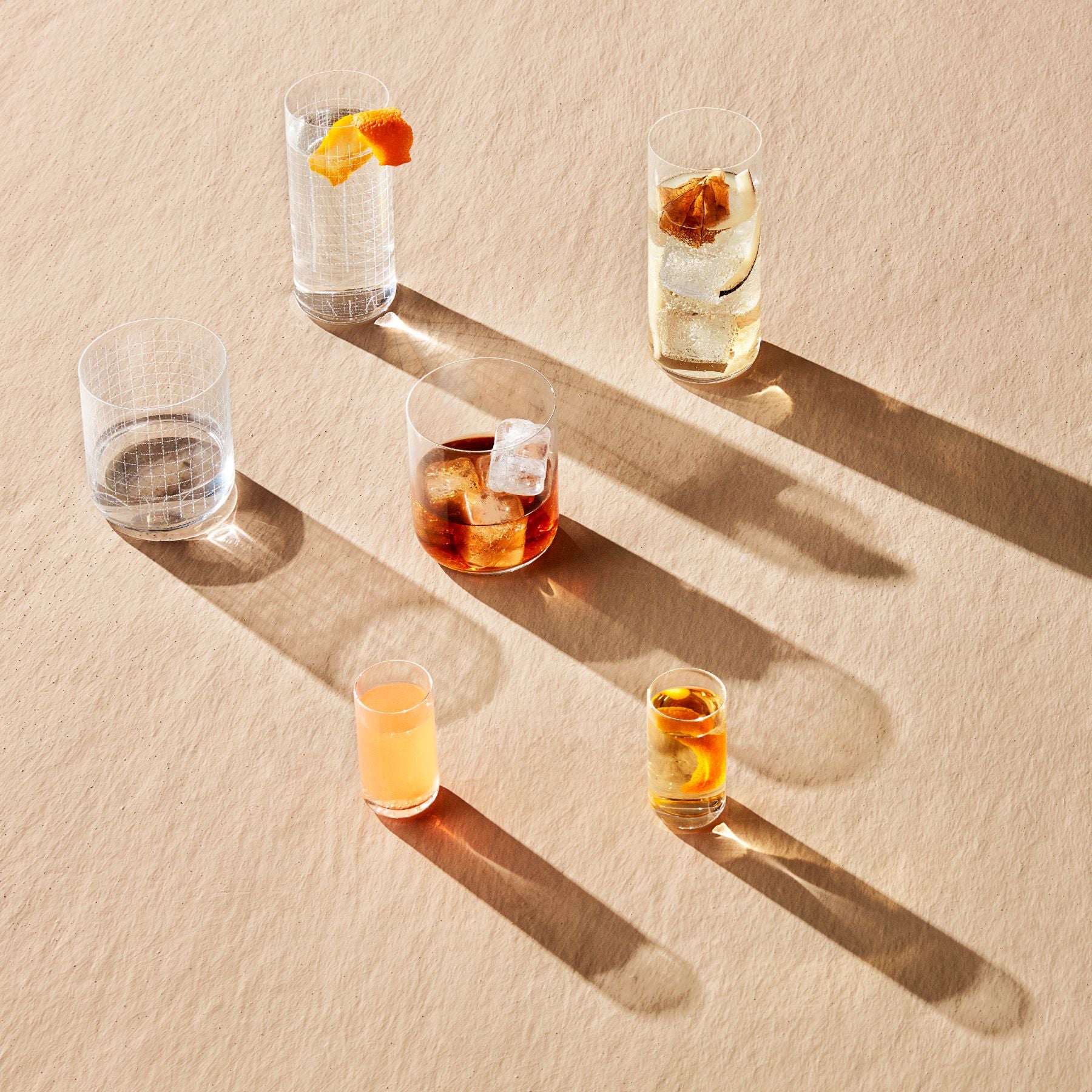 Finesse Grid Set of 4 Whisky SOF Glasses