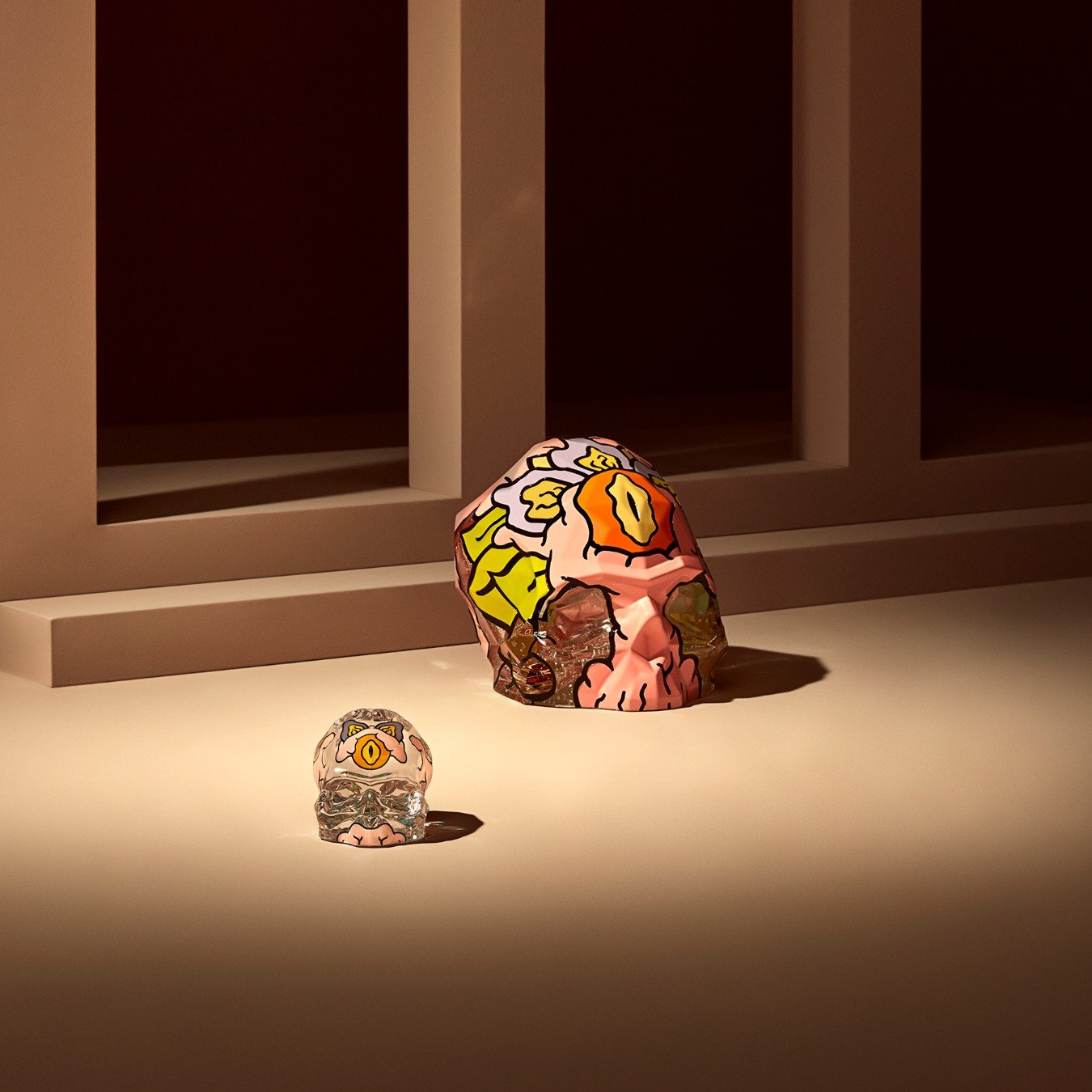 Memento Mori Rock & Pop Faceted Skull Large by Cins3000