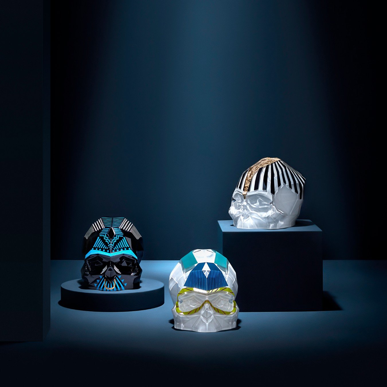 Memento Mori Rock & Pop Faceted Skull Large by Umut Karaman