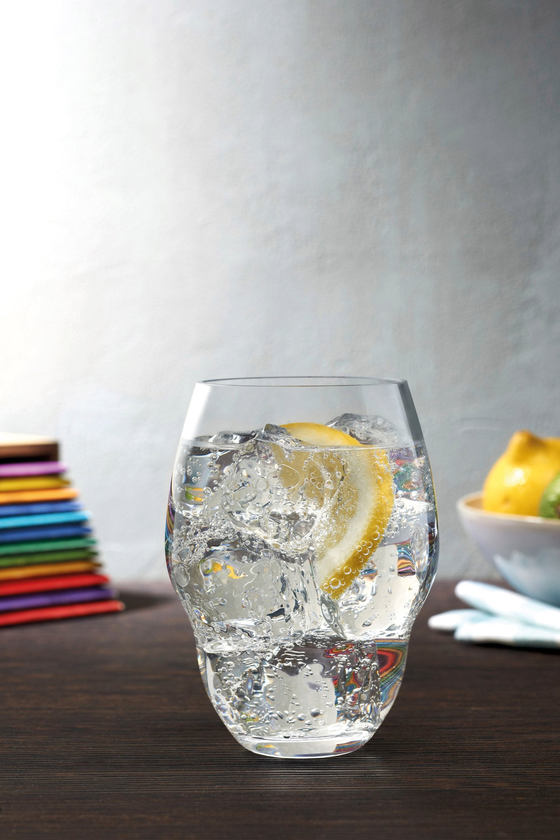 Heads Up Set of 2 Water Glasses