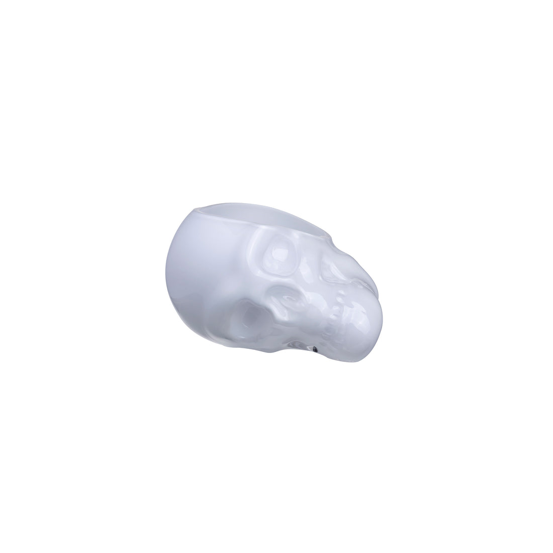 Memento Mori Skull Bowl Opal White Small
