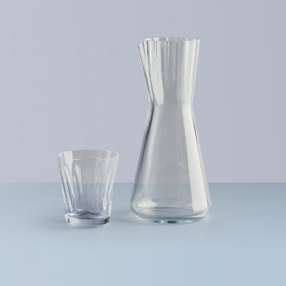 NUDE Lady Carafe and tumbler in clear leadfree crystal