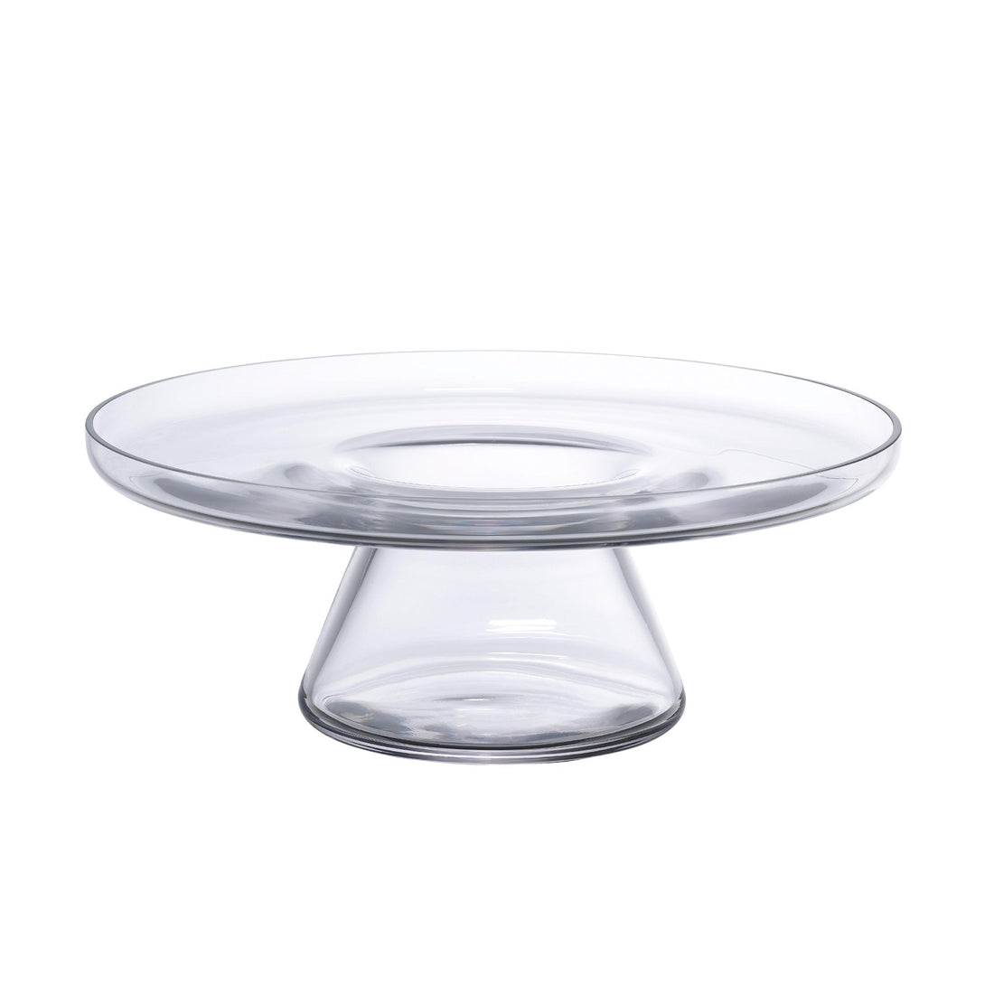 NUDE Bloom cakestand holder bottom in clear leadfree crystal