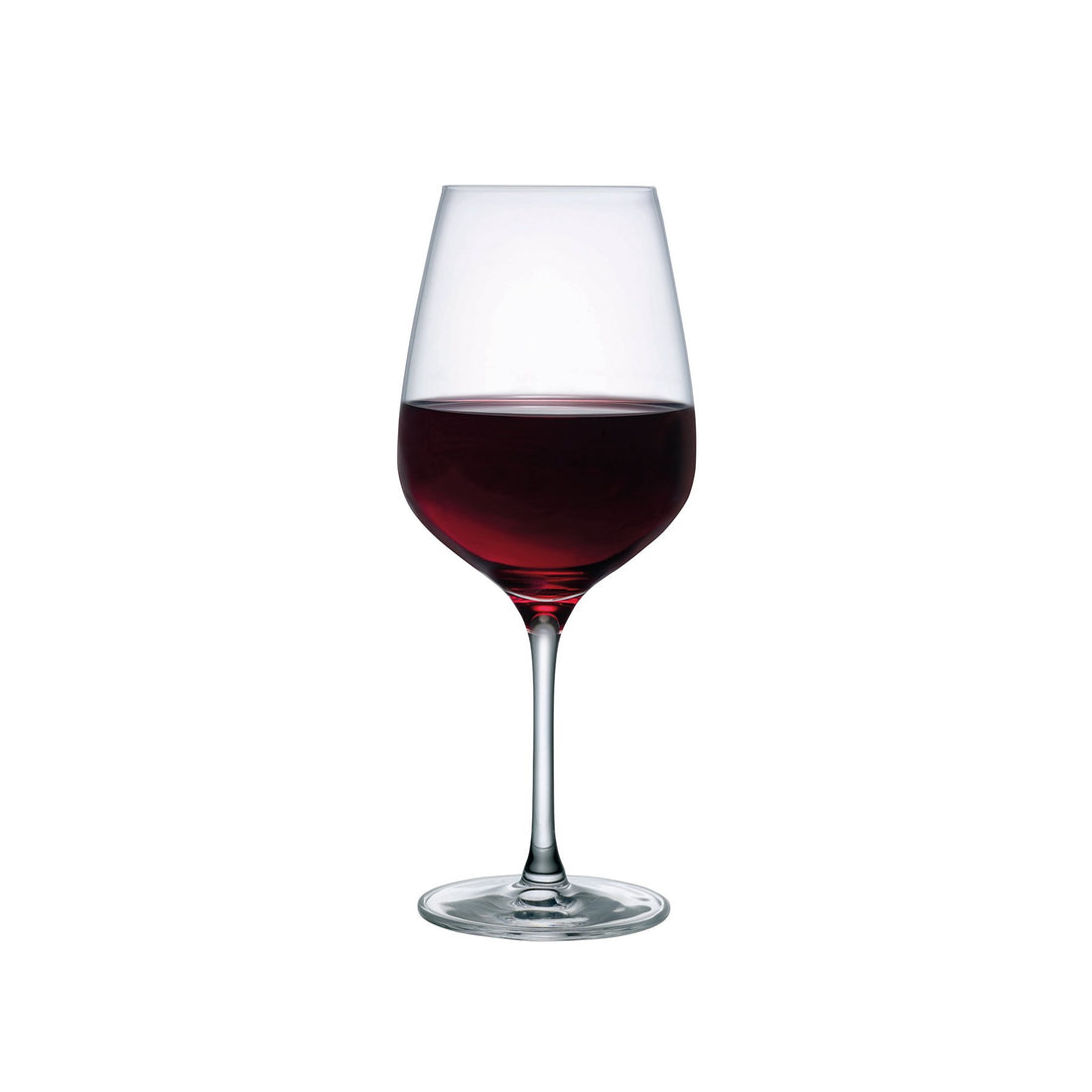 NUDE Refine wine glass in leadfree crystal with red wine