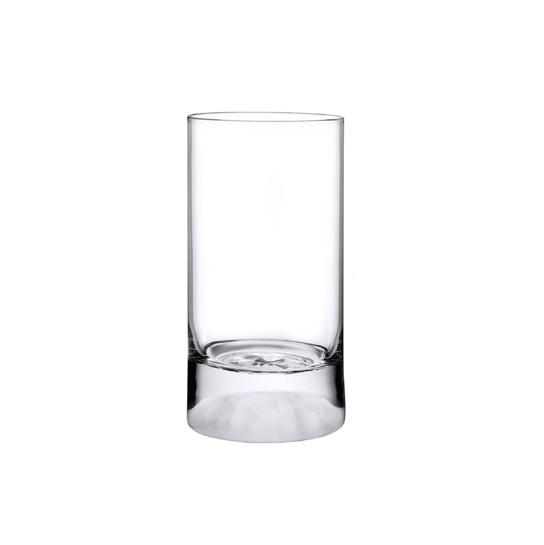 Club Ice Set of 4 High Ball Glasses Medium with Frosted Ripple Effect