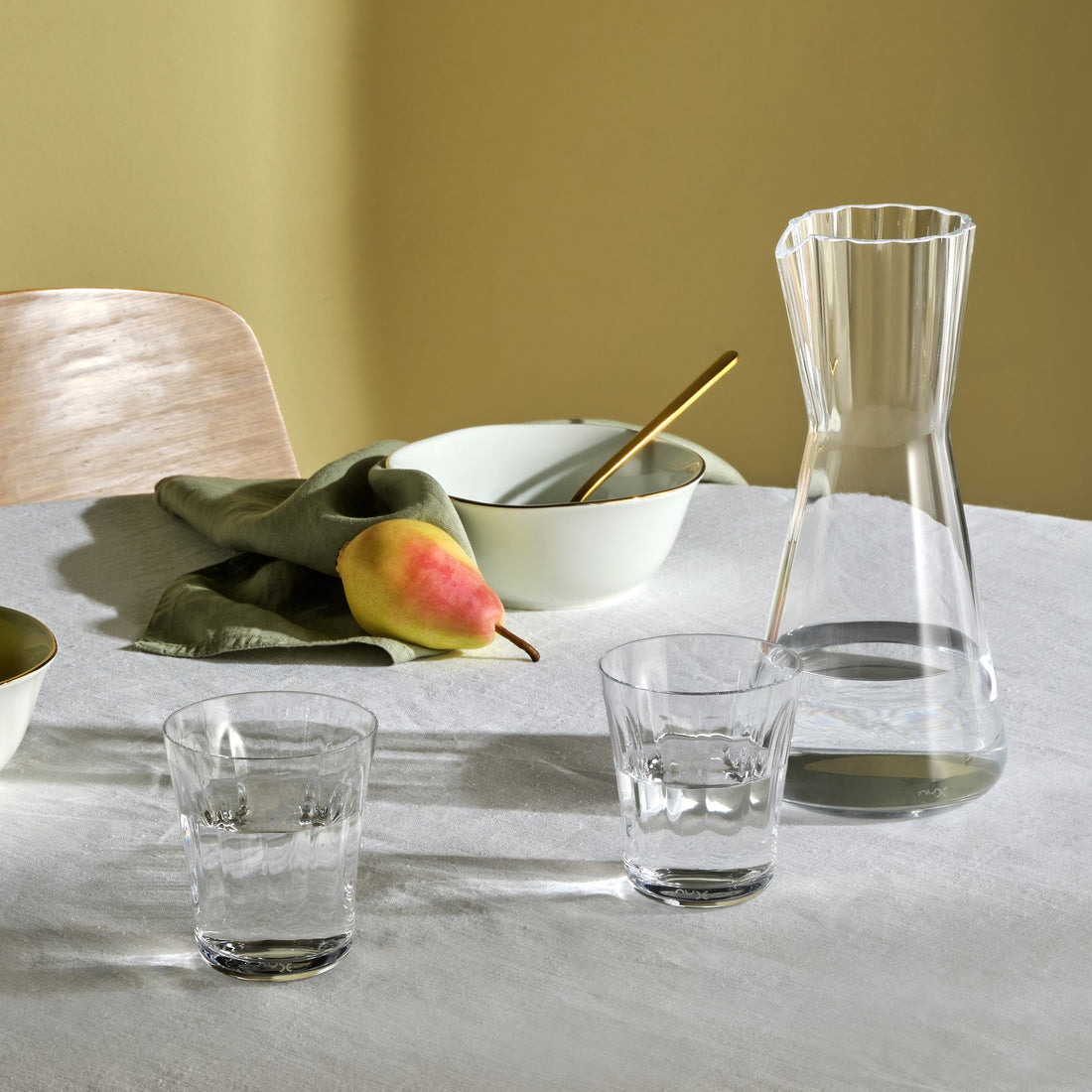 Nude Glass Vintage-Like Water Glasses, Set of 2