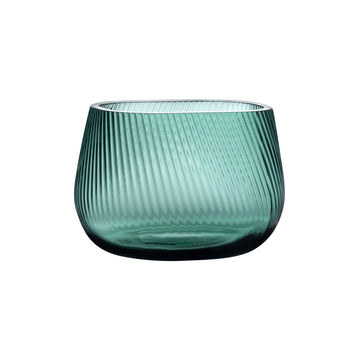 Opti Vase medium by Defne Koz for NUDE in smoked green