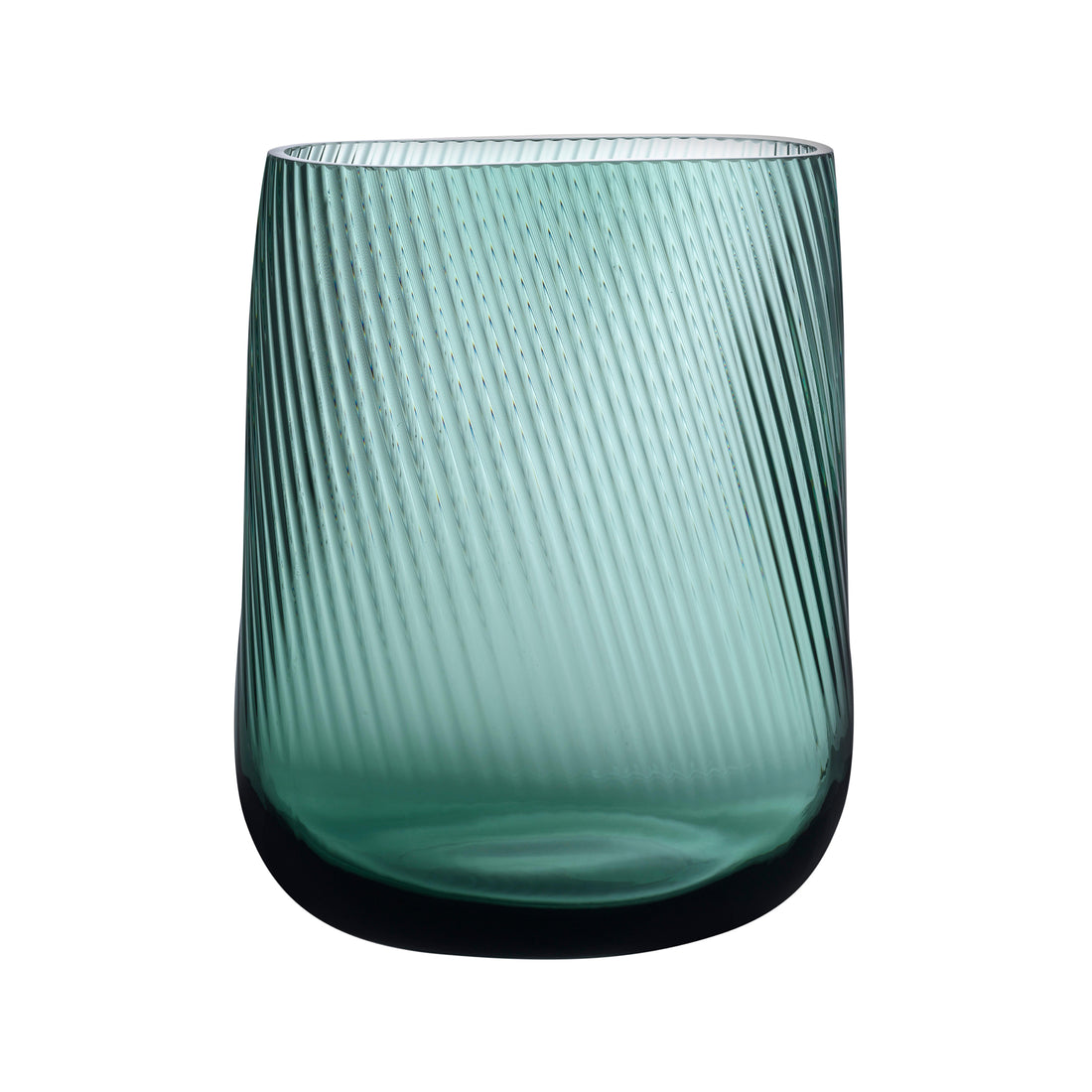 Opti Vase Tall by Defne Koz for NUDE in smoked green