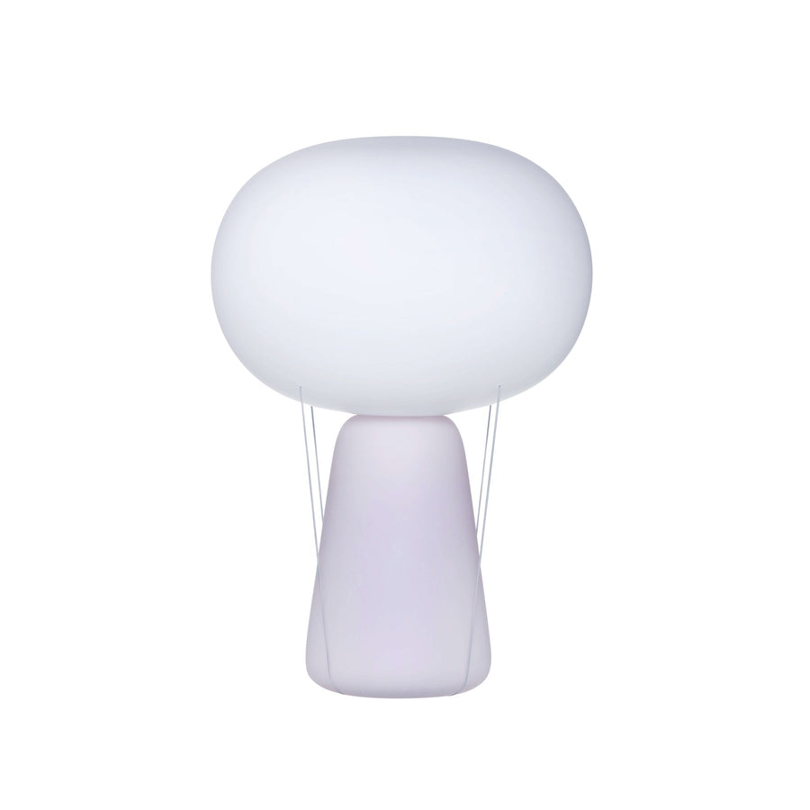Blow Lamp White Base with Opal Top