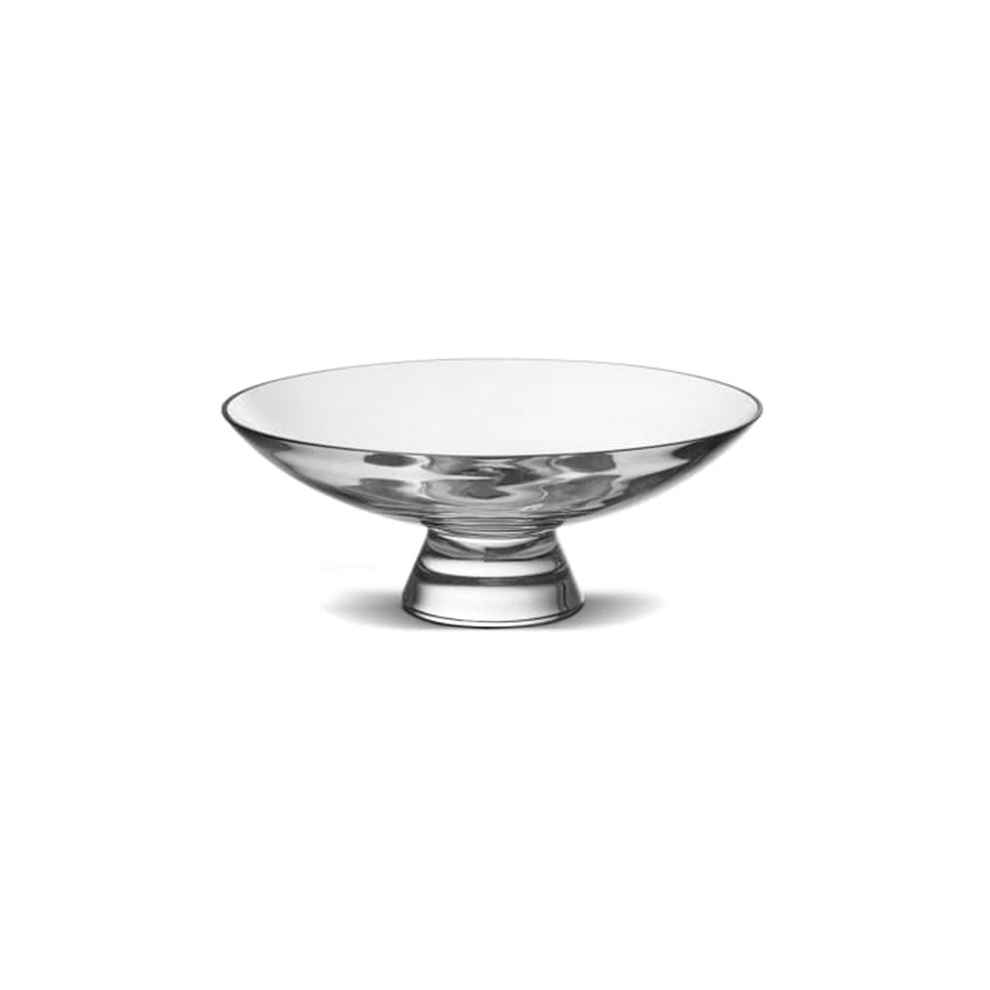 Nude Glass Silhouette Bowl medium in clear lead-free glass