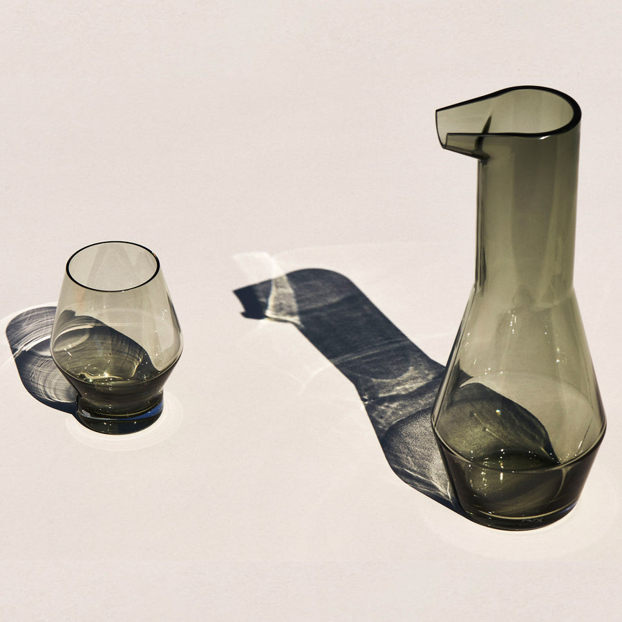 Rhythm Water Carafe with Glass Smoke – NUDE International