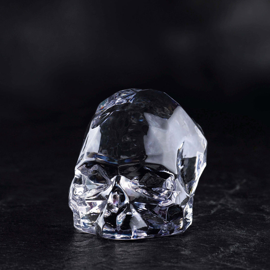 Memento Mori Faceted Skull Clear Small