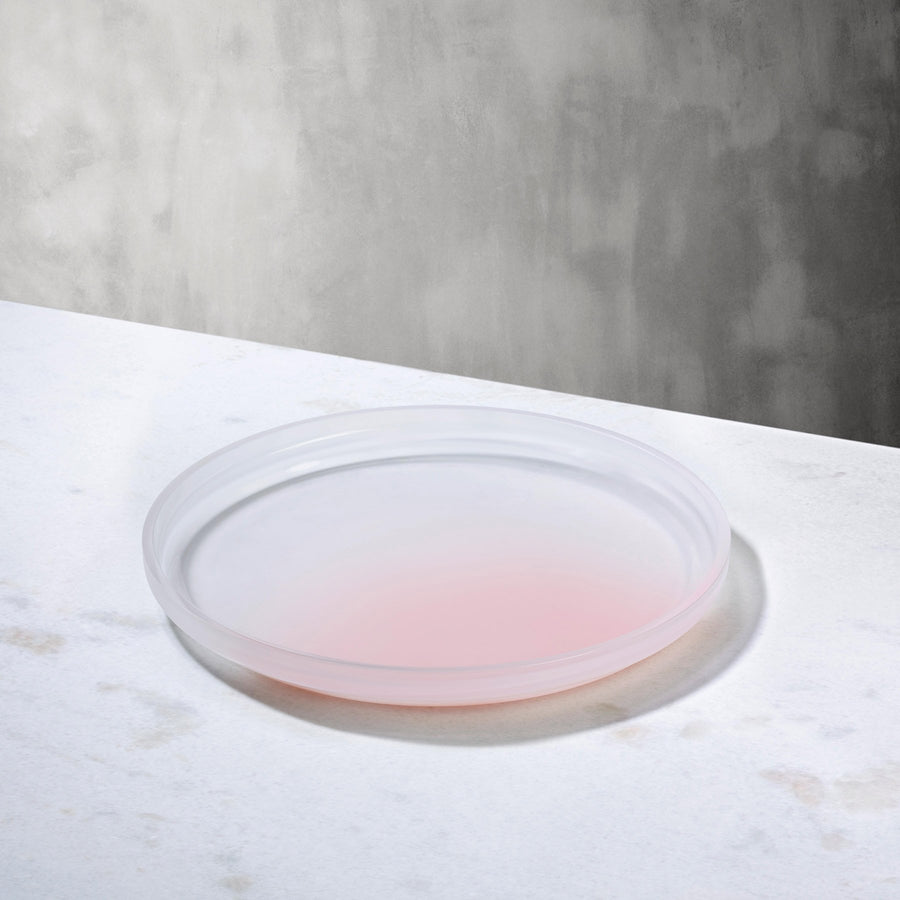 Pigmento Serving Dish 22 cm Pink Sprayed