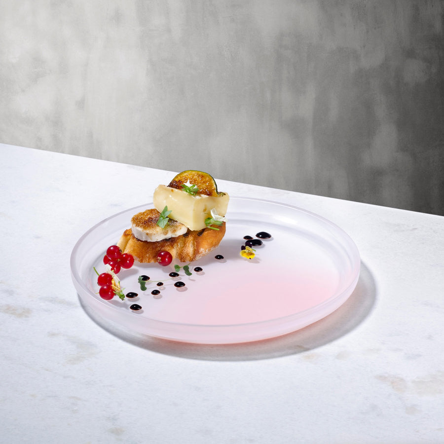 Pigmento Serving Dish 22 cm Pink Sprayed